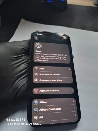 Iphone 16 256GB Preto Todo original