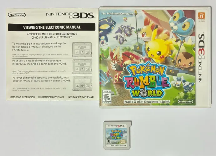 Pokémon Rumble World original Nintendo 3Ds