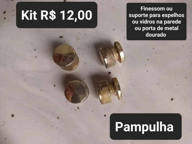 Finessom ou suporte espelhos vidro