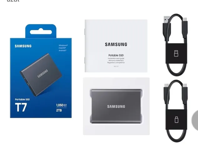 SSD Portátil Samsung T7 2T