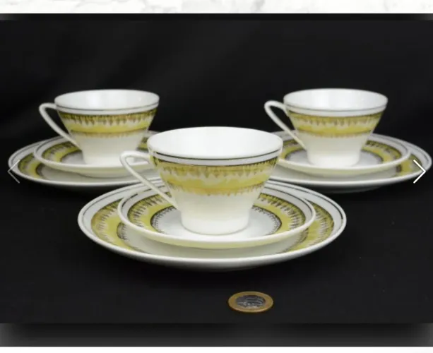 Schmidt - conjunto de 9 peças de chá porcelana