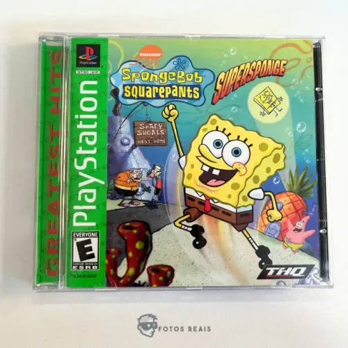 JOGO SPONGEBOB SQUAREPANTS SUPERSPONGE SEMINOVO - PS1