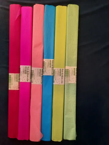 Kit 28 Rolos de Papel Crepom