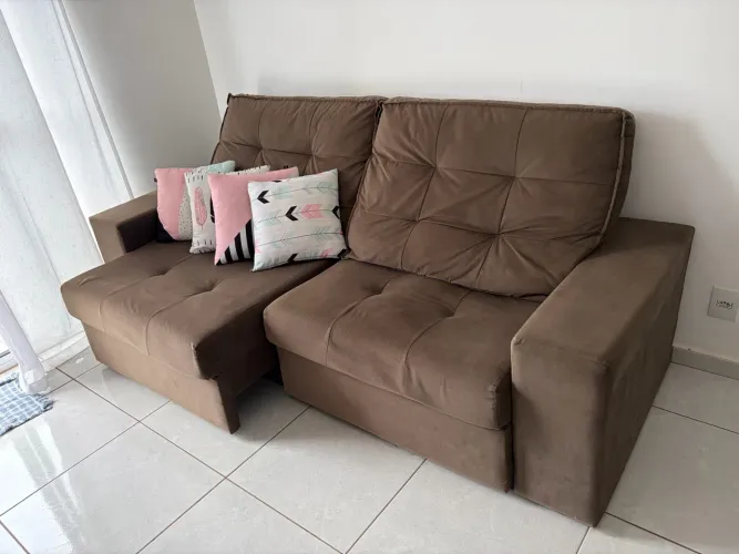 Sofá Retrátil Reclinável 2,30m