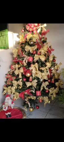 Árvore de Natal 2 metros toda enfeitada