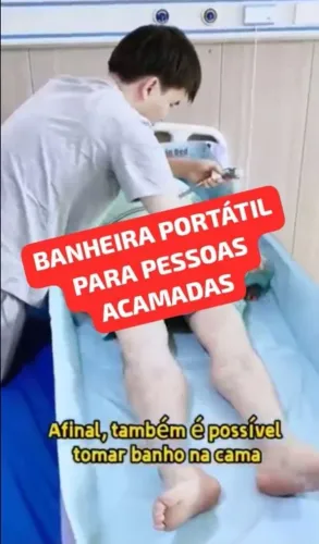 Kit Banheira Portátil Para Pessoas Acamada