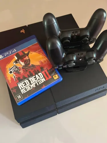 PlayStation 4 PS4 + 2 Controles + Dock Carregador + Jogo