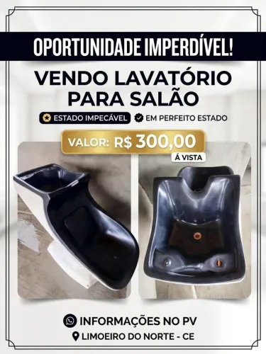 Lavatório de salao