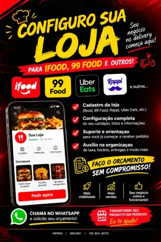 Edição e configuração de loja no Ifood