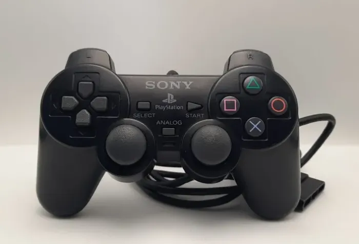 Controle Sony Playstation Ps2 Cor Preto Série A