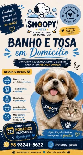 Banho e tosa em domicílio SÃO LUIS 