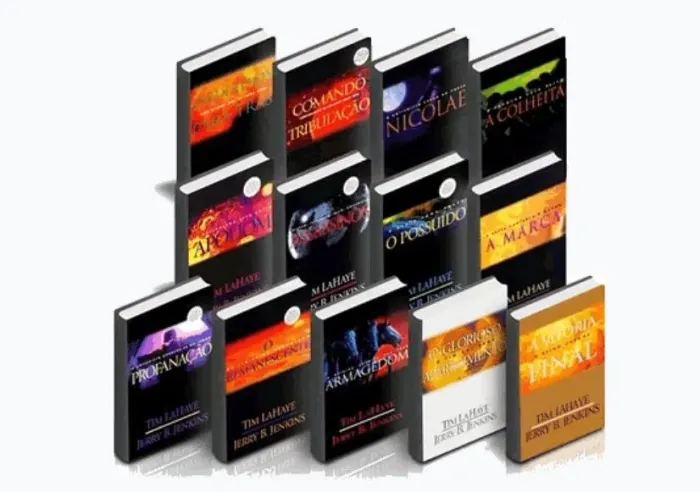 Coleção de livros deixados para trás 