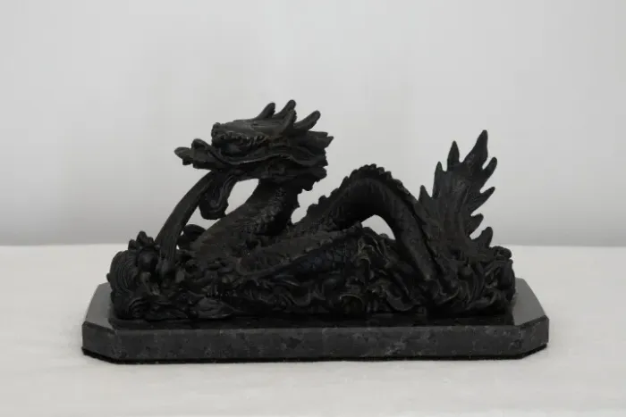 Estátua de dragão japonesa vintage bronze