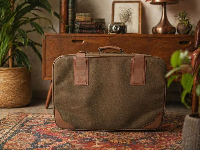 Mala Vintage Anos 60/70 - Estilo Retrô Clássico