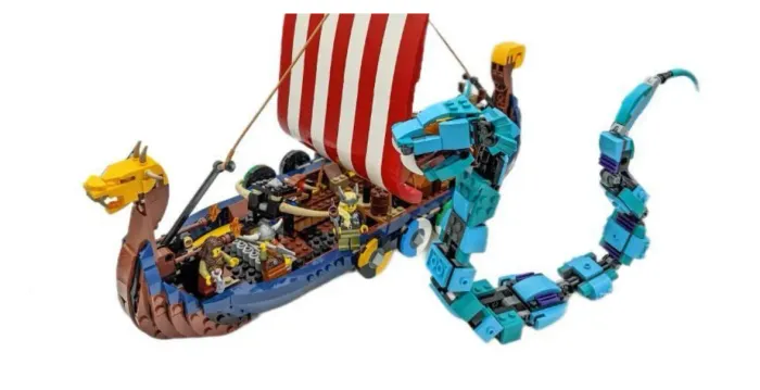 Lego creator 32232 viking ship and midgar serpent sem caixa e sem manual lacrado completo