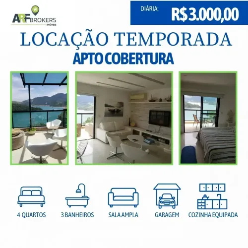 Cobertura para aluguel locação TEMPORADA Condomínio Porto Real Resort