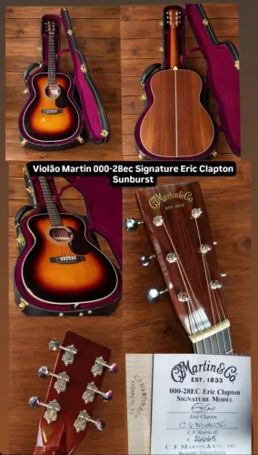 Violão Martin Eletroacústico Aço 000-28EC Eric Clapton Signature
