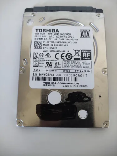 HD sata de notebook 500 gb saudável