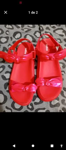 Papete melissa original 38 usada 2 x 