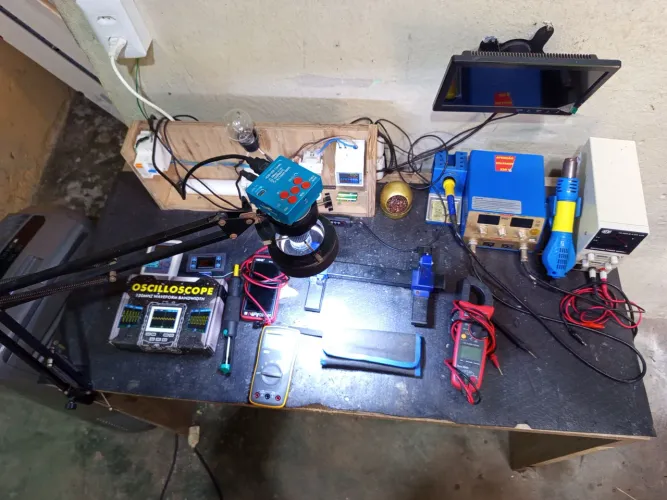 Bancada de eletrônica 