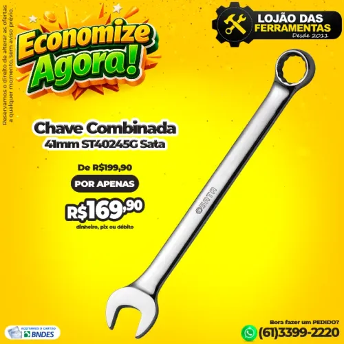 Chave Combinada 41mm ST40245G Sata