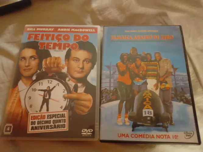 Dvds originais feitiço do tempo e Jamaica abaixo zero 3xcartao preço unitário retira local