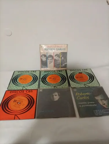 7 Compacto Vinil de Roberto Carlos anos 60