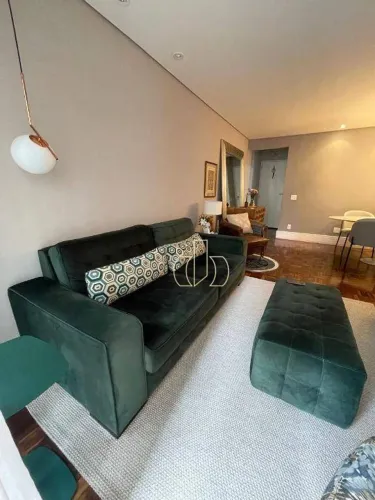 Locação Moema fora de rota reformado mobiliado 94m2 útil sendo 2:dorm + escritório ,2 banh