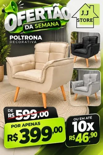 poltrona - confortável - estofada  -compre e receba em 72 horas 