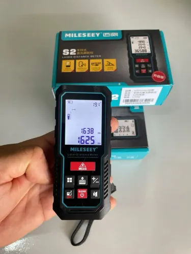 Trena A Laser Mileseey S2 120m Recarregável Com Mede Ângulos lacrado