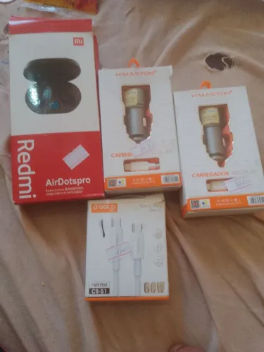 Acessório celular Fone carregado veicular f tipo pra tipo c