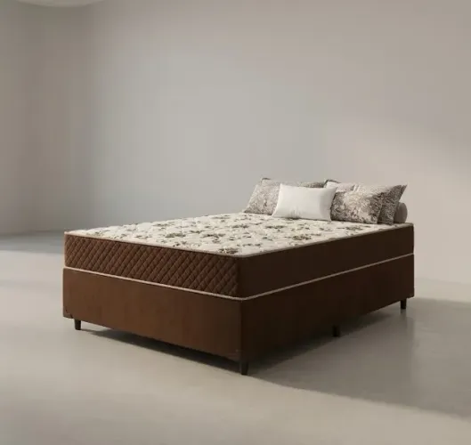 PROMOÇÃO! Conjunto Base com Colchão Supreme Casal D33