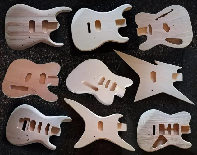 Corpo de braço custom de guitarra profissional