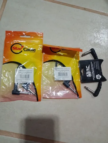 Kit com 3 cabos novos para pedal