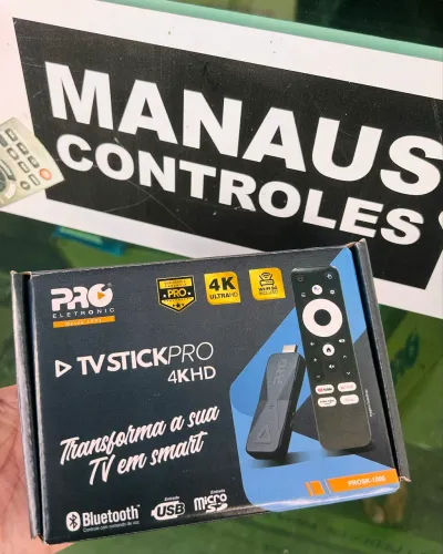 Stick Pró Ultra HD 4K Comando de Voz PROSK1000 ( Promoção )