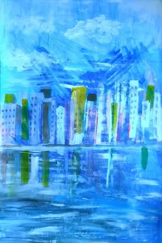 Pintura acrílica sobre papel 350gr 66,5cm x 96,5cm