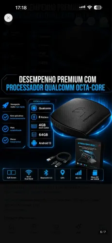 Streaming Box para Carro Carplay Multimidia