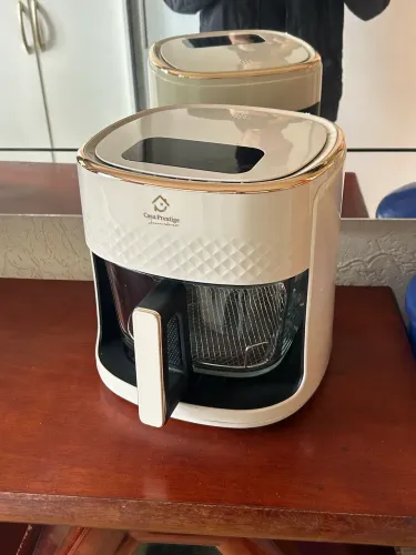 Air Fryer Luxo Vidro Casa Prestige 4,5 litros