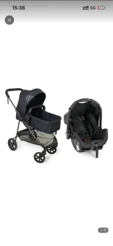 Carrinho de Bebê Galzerano Napoli com Moisés e Bebê-Conforto