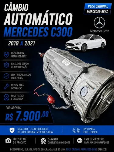 Caixa Câmbio Automático Mercedes C300 2.0 2016 2017 245cv
