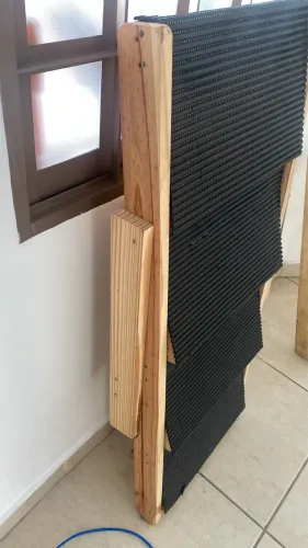 escada para cachorro de madeira