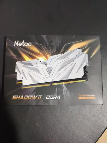 MEMÓRIA NETAC DDR4 16GB 2X8 LACRADA 3200MHZ WHITE