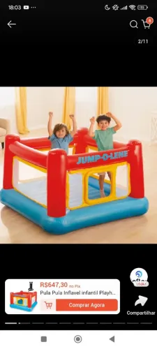 Vendo pula pula infantil.