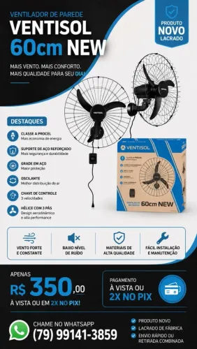 VENTILADOR DE PAREDE