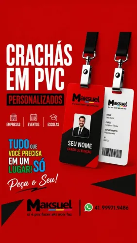 Crachás Personalizados PVC