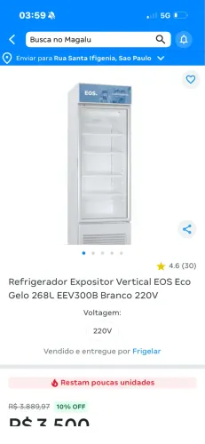 Geladeira expositora