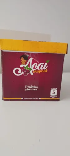 Vendo caixa de Açaí de 5 litros 