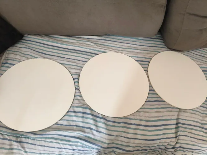Kit 3 Suportes base para bolo 35cm