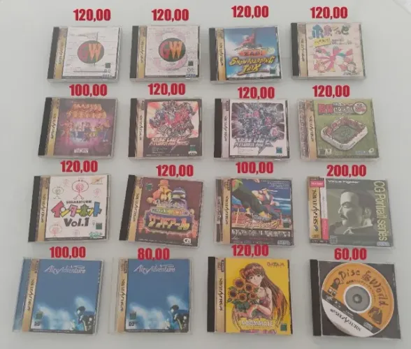 Jogos originais para Sega Saturn - favor ler anúncio e fotos