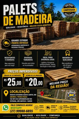 PALETES A VENDA.